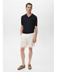 Mango - Poloshirt Aus Baumwolle Mit Mikrostruktur - Lyst