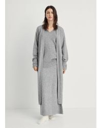 Mango - Long Knitted Cardigan - Lyst