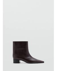 Mango - Pointed Heel Ankle Boot - Lyst
