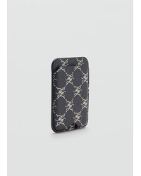 Mango - Logo Print Mobile Card Holder - Lyst