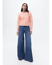 Mango - Jacke Mit Tweed-Effekt Und Schmuckknöpfen - Lyst