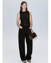 Mango - Semi-Transparent Ruched Top - Lyst