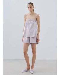 Mango - Cotton Shorts - Lyst