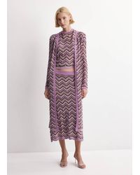 Mango - Knit Long Cardigan - Lyst