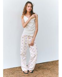MANGO TEEN - Low-Rise Printed Jeans - Lyst