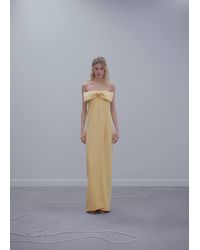 Mango - Crossed Dress With Bow Neckline Pastel - Lyst