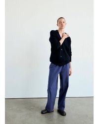 Mango - Knitted Button-Up Pyjama Cardigan - Lyst