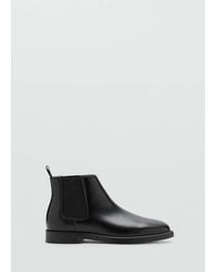 Mango - Faux-Leather Chelsea Ankle Boots - Lyst