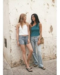 MANGO TEEN - Asymmetrical Beaded Top - Lyst