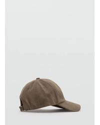 Mango - Cotton Visor Cap - Lyst