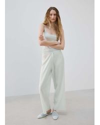 Mango - Flowy Pyjama Trousers - Lyst