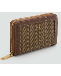 Mango - Medium Jacquard Wallet With Logo - Lyst
