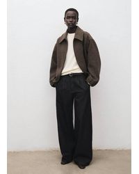 Mango - Round-Neck Knitted Sweater - Lyst
