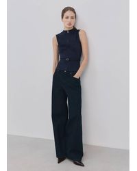 Mango - Zipper Fitted Waistcoat - Lyst
