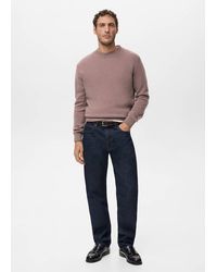 Mango - 100% Italian Wool Knitted Sweater - Lyst