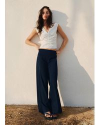 MANGO TEEN - High-Rise Wide Leg Trousers - Lyst