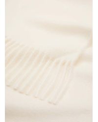 Mango - Sciarpa Bordi Frange Grezzo - Lyst