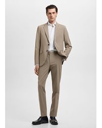 Mango - Camicia Completo 100% Cotone Bianco - Lyst