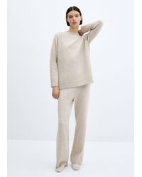 Mango - Oversize Knit Sweater - Lyst