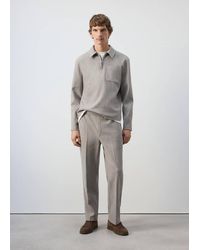 Mango - Regular Fit Sweatshirt With Pocket - Lyst
