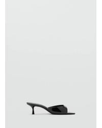 Mango - Kitten-Heel Sandals With Strap - Lyst