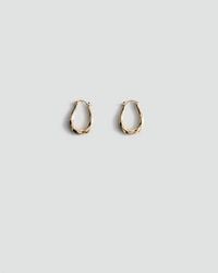 Mango - Embossed Hoop Earrings - Lyst
