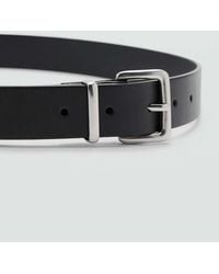 Mango - Buckle Leather Belt - Lyst