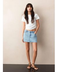 MANGO TEEN - Printed Cotton T-Shirt With Ties - Lyst
