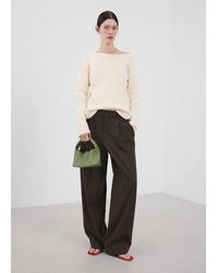 Mango - Boat-Neck Knitted Sweater - Lyst