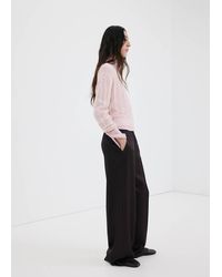 Mango - Openwork Knit Sweater - Lyst