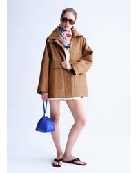 Mango - Oversized Funnel Neck Parka - Lyst