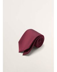 Mango - 100% Silk Tie - Lyst