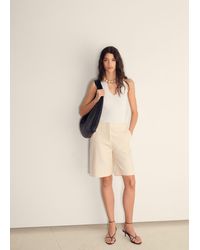 Mango - Ribbed Halter-Neck Top - Lyst