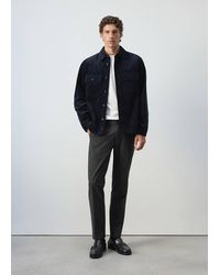 Mango - Corduroy Overshirt With Pockets - Lyst