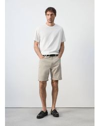 Mango - Slim-Fit Denim Bermuda Shorts - Lyst