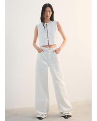 Mango - Embroidered Waistcoat With Bows - Lyst