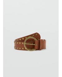 MANGO TEEN - Buckled Studded Belt - Lyst