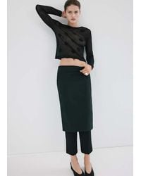 Mango - Strickpullover Mit Polka Dots - Lyst