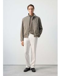 Mango - 100% Cotton Water Repellent Jacket - Lyst