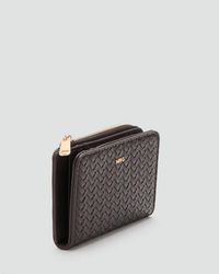 Mango - Kleine Geflochtene Brieftasche - Lyst