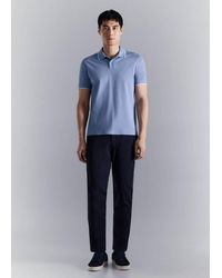 Mango - Comfort Stretch Coolmax Piqué Polo - Lyst