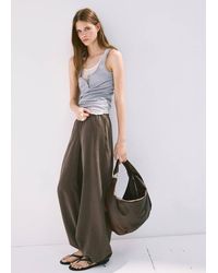 Mango - Elastic Waist Harem Pants - Lyst