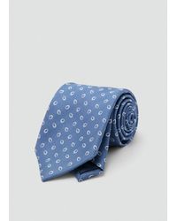 Mango - Printed Silk Tie - Lyst