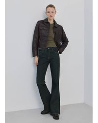 Mango - Ribbed Cotton-Blend Top - Lyst
