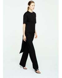 Mango - Straight-Leg Trousers With Belt Loops - Lyst