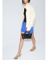 Mango - Denim Skirt With Belt - Lyst