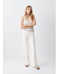 MANGO TEEN - Low-Waist Jeans With Permanent Studs - Lyst