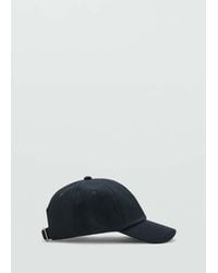 Mango - Piqué Cotton Cap - Lyst