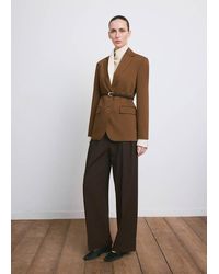 Mango - Straight Jacket With Flap Pockets - Lyst