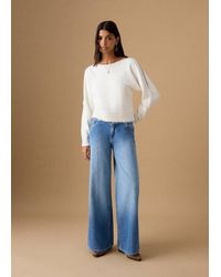 MANGO TEEN - Knitted Sweater With Cut-Out - Lyst